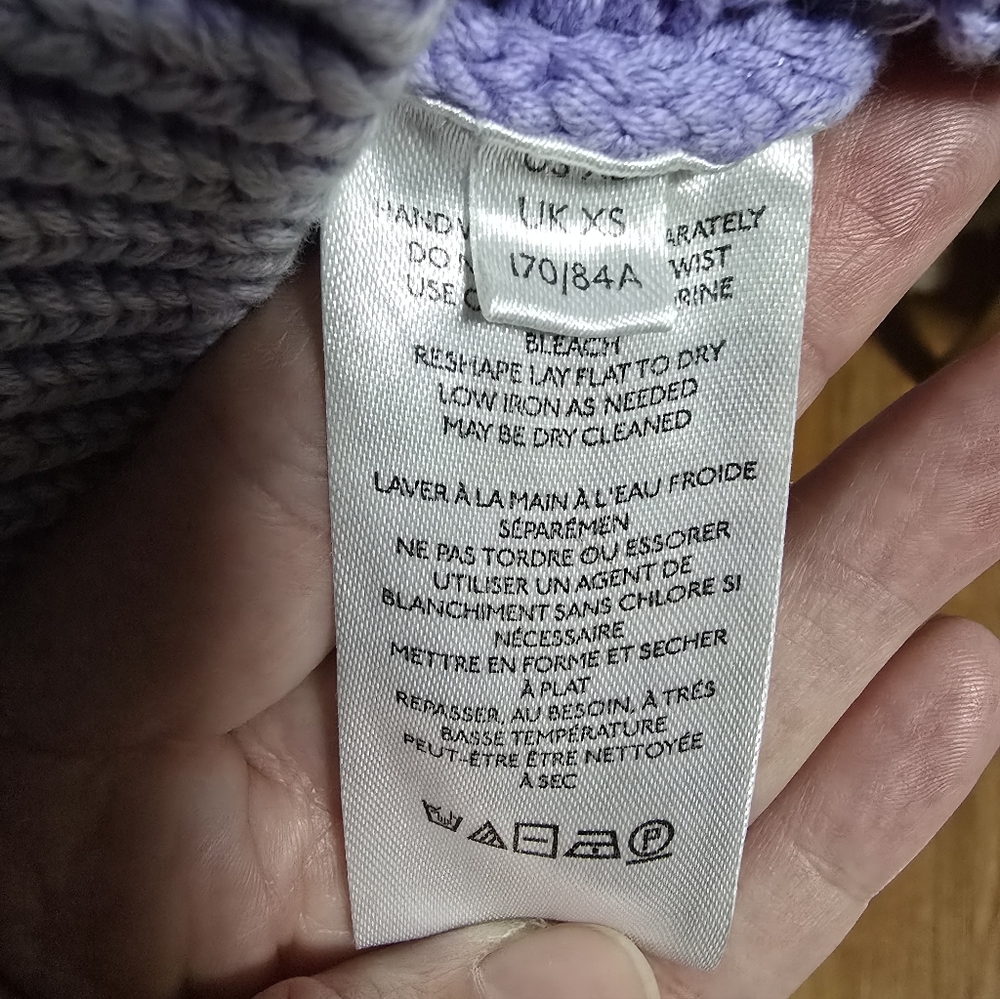 Free People Lavender Cable Knit Sweater - Picture 5 of 6